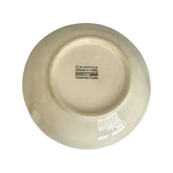 Ceramica Cuore Made in Italy Tuscan Poppies 8.5” Bowl
